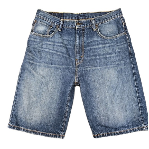 Levi's Other - Levi's 569 Denim Shorts Men's Size 34 Blue Medium Wash Jorts Loose Fit 5 Pocket